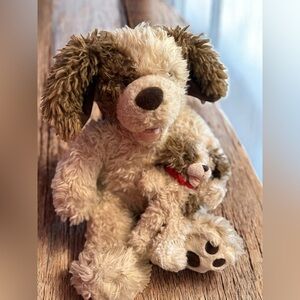 Build-A-Bear Puppy Dog Plush Set – Big & Little Stuffed Animal Pair